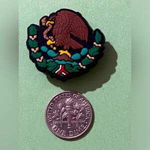 (10 for $15) MEXICO’s Seal Eagle Eating a Serpent on a Cactus CROCS Charms